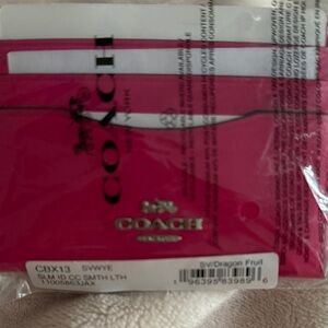 Coach Dragon Fruit Card Case